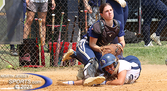 Old Tappan's Amelia Plescia being cutoff at the pass is NJS.com's Top Shot of the Day!